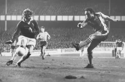John Aston fires in another effort on goal