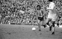 Alan West shows off his ball skill and a new perm