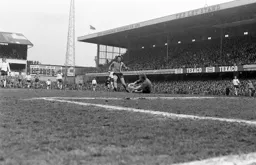 Jimmy Husband loses out to the Derby keeper