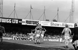 John Faulkner gets in a header