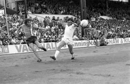 John Ryan crosses from the wing