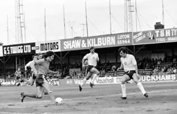 Adrian Alston drives into the box