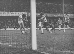 John Ryan taps in the Town's consolation goal