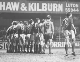 Oldham line up a deep defensive wall