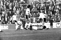 Paul Futcher looks after another ex Luton player Viv Busby
