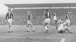 Jimmy Husband signals the Town's first goal