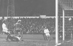 Ron Futcher nets the Town's first goal