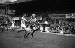 Ron Futcher outpaces the defender