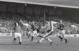 John Aston gets his shot away