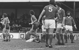 John Ryan is congratulated after his goal