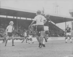 Keith Barber safely retrieves the ball