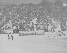 Dixie Deans heads in the Town's first goal
