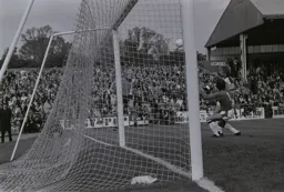 Paul Futcher gets in for a far post header
