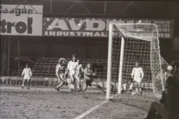 Jimmy Husband see the ball nestle in the back of the net