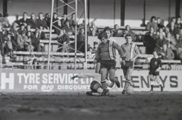 Brian Chambers has the ball taken from him