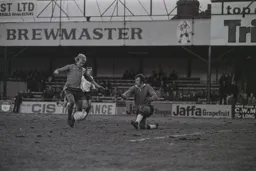 Ron Futcher through on goal