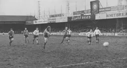 The spot-kick from Steve Buckley is well saved by Burnley goalkeeper Alan Stevenson