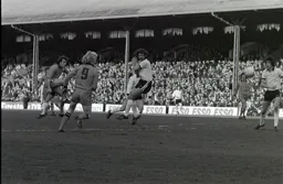 Lil Fuccillo has a go from the edge of the box