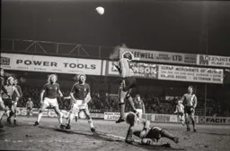 David Geddis high above the Oldham defence