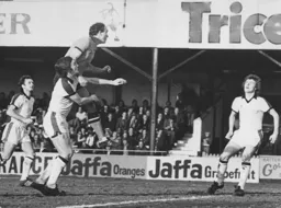 John Aston heads in the Town's equaliser
