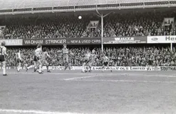 John Faulkner see his header fly over the bar