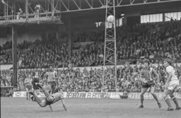 Jimmy Husband with a spectacular header