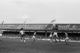 Ricky Hill watches the keeper collect the ball comfortably