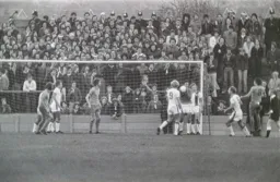 Milija Aleksic gathers the ball in front to Town faithful