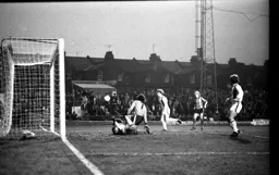 Jimmy Husband watches the ball go wide
