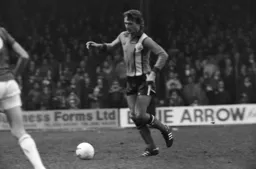 Paul Price has the ball in his control
