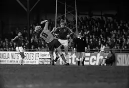 Ron Futcher knocked off the ball