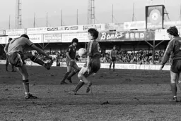 Brian Stein hits the Cardiff defender on the arm