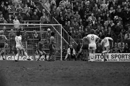 Milija Aleksic about to save at the near post