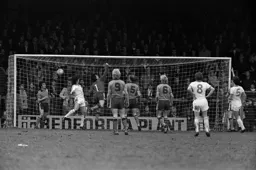 Milija Aleksic punches away a Blackpool corner