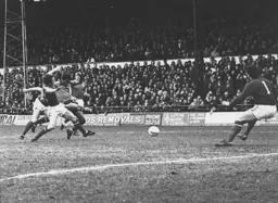Brian Stein nets the solitary Luton goal