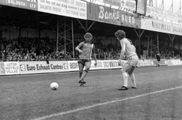 Paul Price lays the ball down the wing