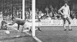 The ball is in the net for the second goal