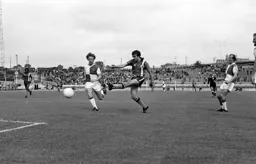 David Moss strikes for goal