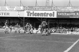 Bob Hatton scores in the first half (12)