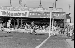 Brian Stein watches the Cambridge keeper tip the ball over