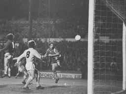 Bob Hatton nods in the second goal