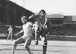 Ricky Hill rises to the ball