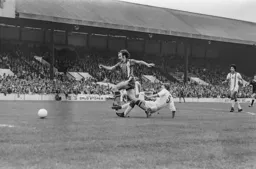 Bob Hatton on his way to goal