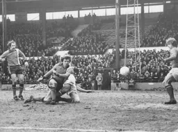 Alan West nets the Town's first goal