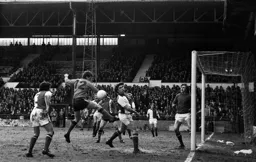 Steve Taylor just misses the ball