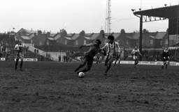 Ricky Hill gets past his marker