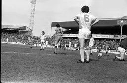 Steve Taylor on his way back to centre circle following Town’s equaliser
