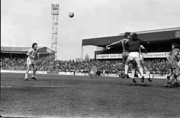 Mark Aizlewood unable to beat the keeper to the ball