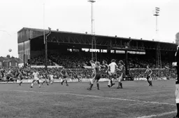 Alan West heads for goal
