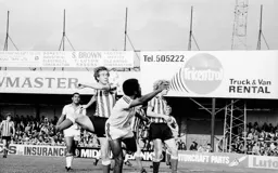 Ricky Hill reaches for the ball